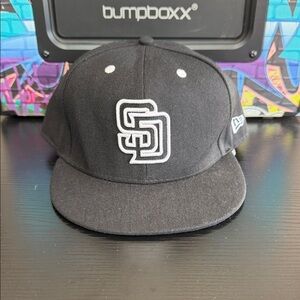 New Era Black Cap with White Embroidery